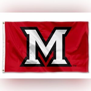 Miami University of Ohio flag in new condition